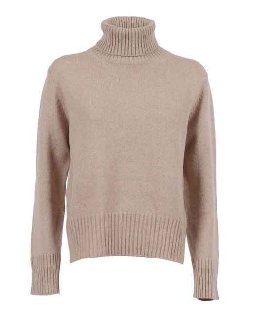 Kangra Women's Natural Regular Fit Turtleneck Sweater