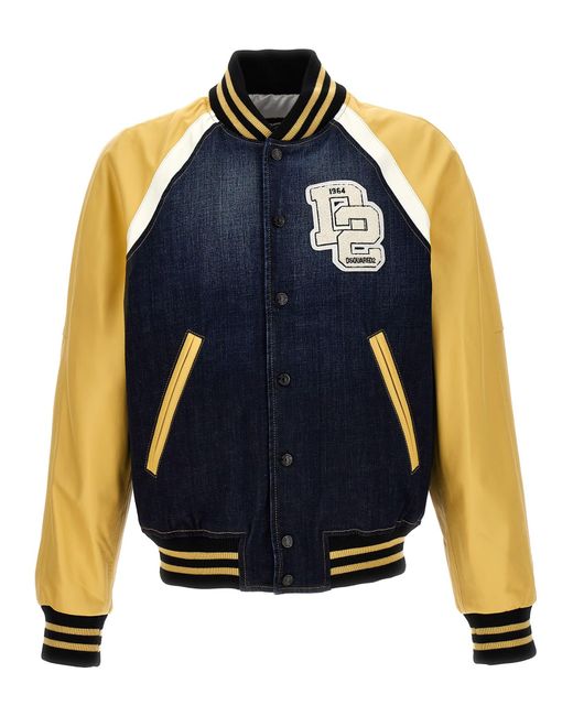 DSquared² Blue Street College Casual Jackets, Parka for men