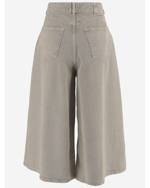Pinko Gray Jeans Burkina Cotton Blend Lyocell Trousers