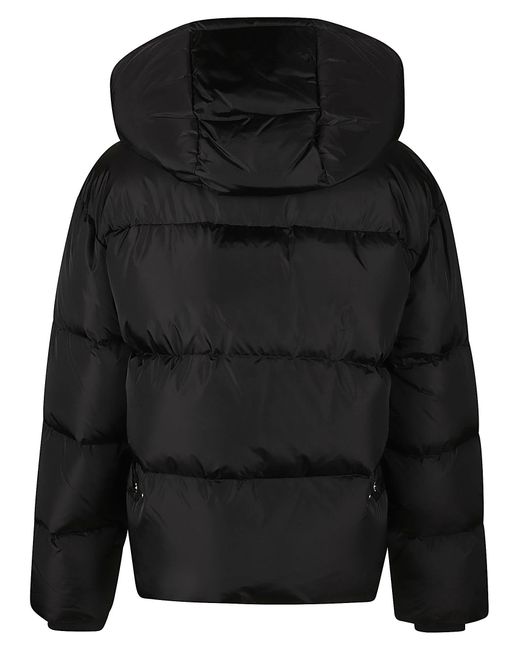 DSquared² Chest Logo Puffer Jacket in Black | Lyst
