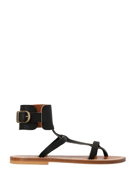 K. Jacques Black Caravelle Sandals