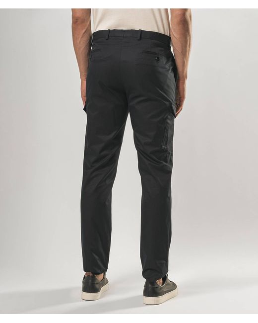 Larusmiani Blue Trousers Saltaire Pants for men