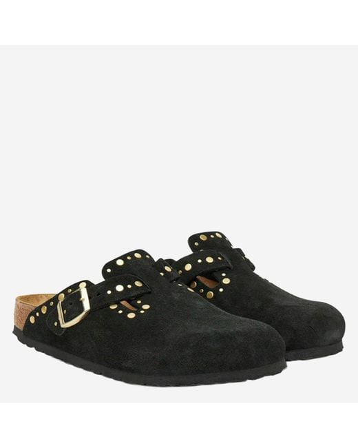 Birkenstock Black Boston Rivets