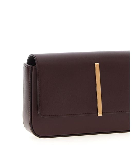 Tod's Purple Mini Leather Shoulder Strap
