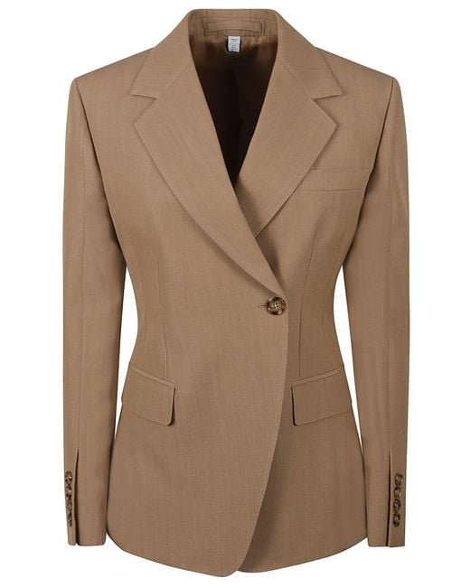 Burberry Brown Single Buttoned Regular Blazer
