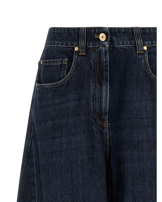 Brunello Cucinelli Blue Cotton Jeans Denim Clothing