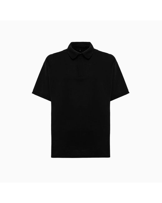 Y-3 Adidas Polo Shirt Ir7110 in Black for Men | Lyst