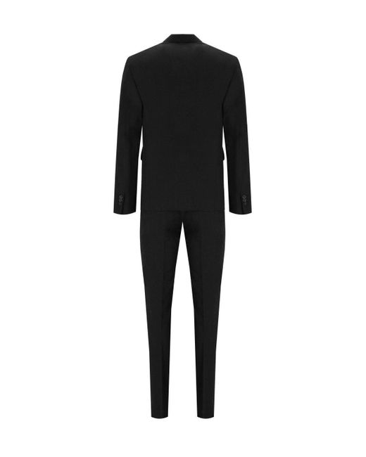 DSquared² Black Single-Breasted Two-Piece Tailored Suit for men