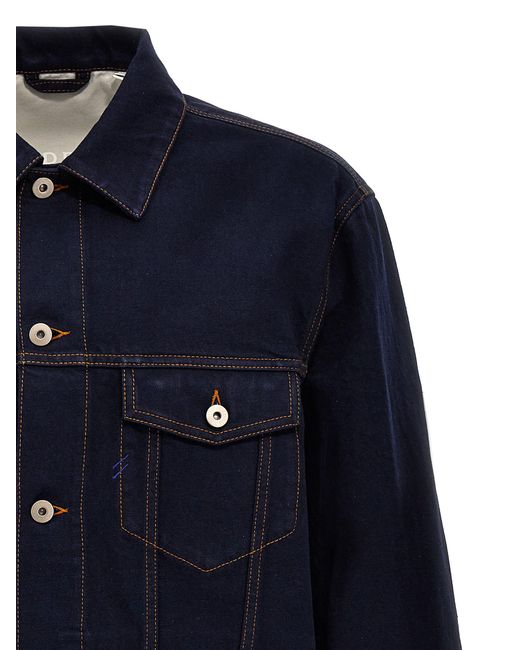 Burberry Blue Denim Jacket Casual Jackets, Parka for men