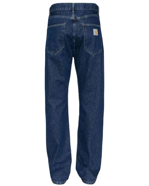 Carhartt Blue Relaxed Fit Denim Jeans for men