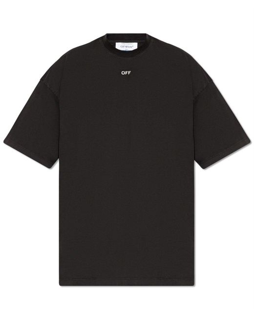 Off-White c/o Virgil Abloh Black S.matthew Skate Crewneck T-shirt for men