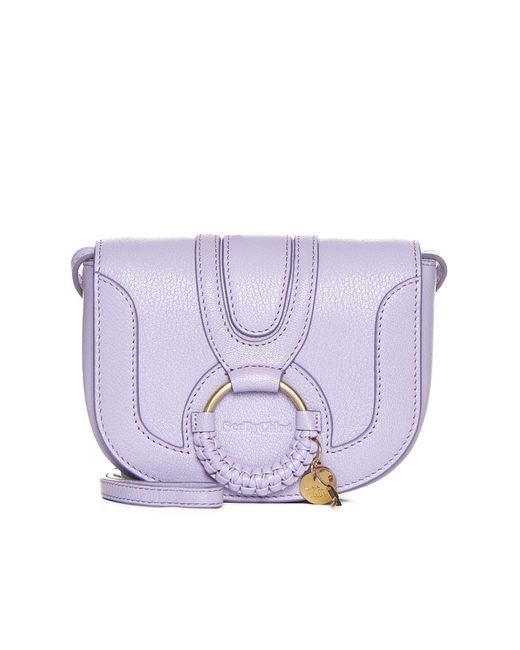 See By Chloé Purple Hana Mini Leather Crossbody Bag