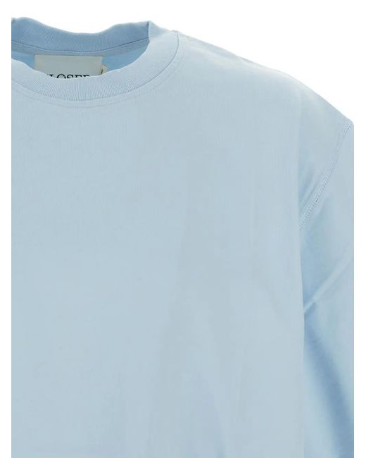 Closed Blue Cotton T-Shirt for men