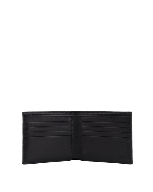 Fendi Black Bifold Ff Jacquard Fabric Wallet for men