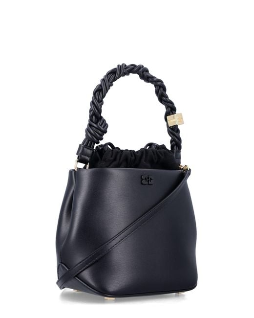 Ganni Black Bou Bucket Bag