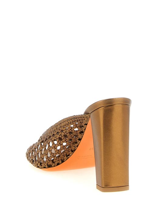 Santoni Brown 'Luce' Sandals