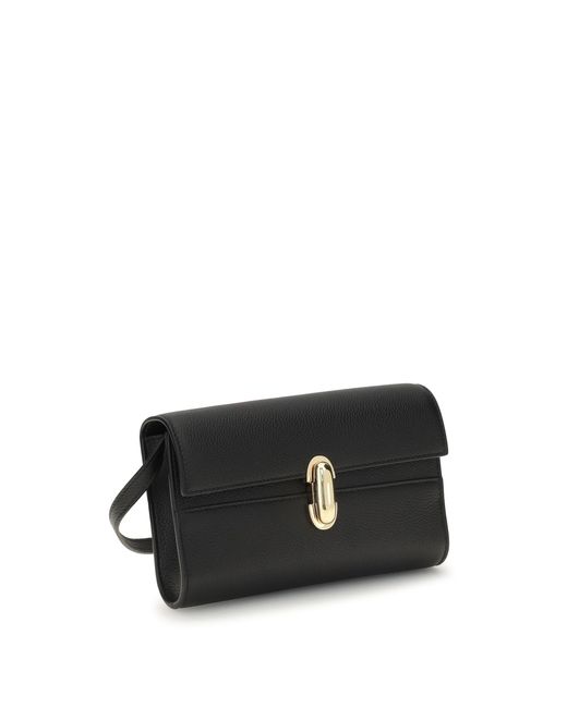 SAVETTE Black Shoulder Bag Symmetry Mini Calf Leather (Bos Taurus)