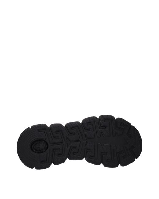 Versace White Fabric Athletic Sneakers for men
