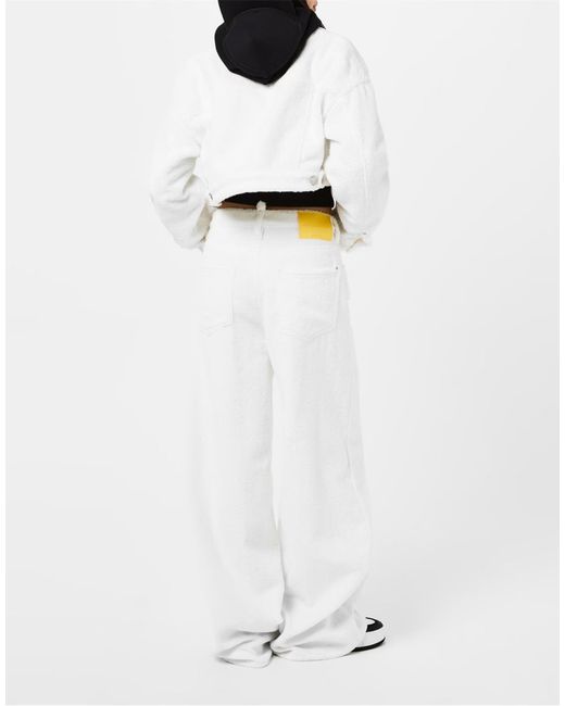 DSquared² White Cropped Towel Jacket