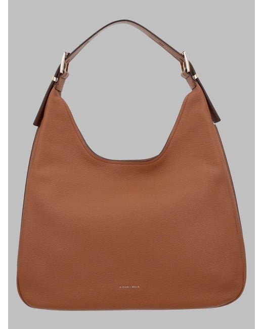 MICHAEL Michael Kors Brown Hobo Bag Nolita Leather Shoulder