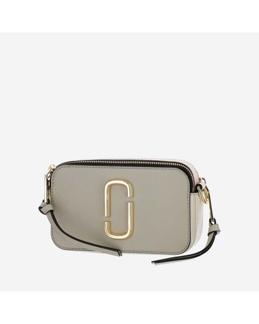 Marc Jacobs Gray Snapshot Camera Bag With Hardware Leather Satchels & Cross Body