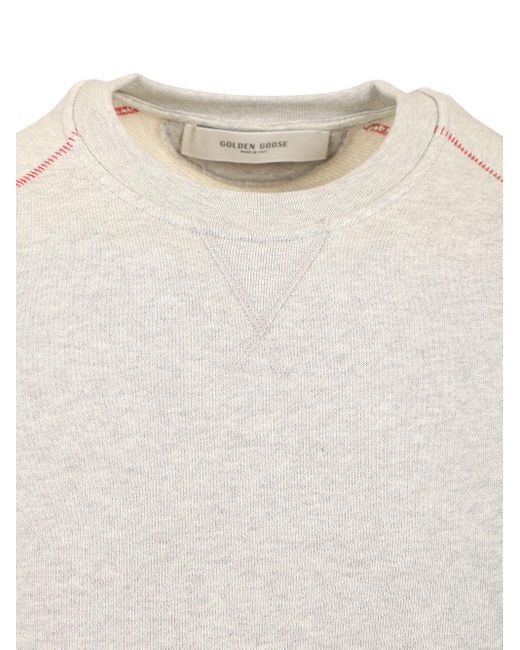 Golden Goose Deluxe Brand Gray Sweatshirt With Pocket for men
