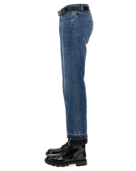 Alexander McQueen Blue Jeans In Denim for men