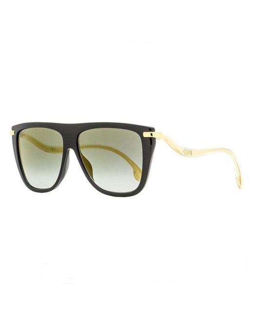 Jimmy Choo Green Sunglasses Aviator Full Rim, Frame And Gradient Lens