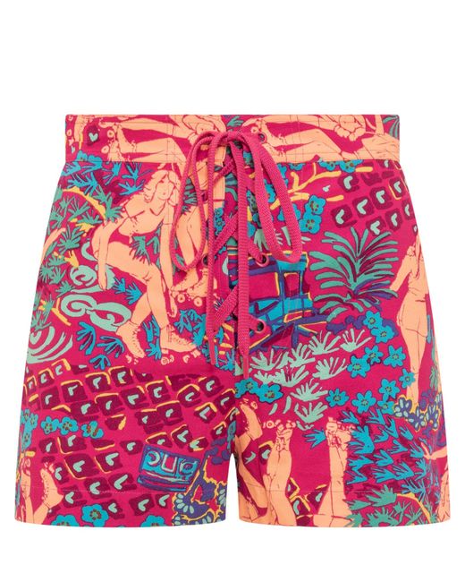 See By Chloé Red Patterned Shorts