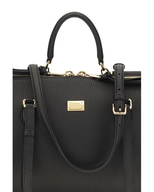Dolce & Gabbana Black Odissea Shoulder Bag Calf Leather Bos Taurus