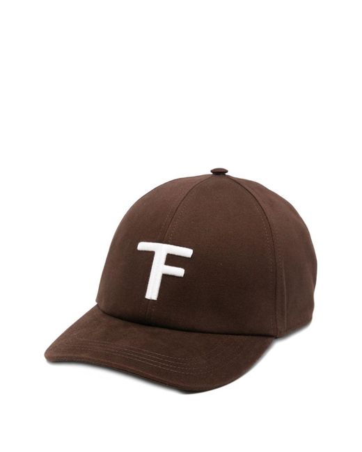 Tom Ford Brown Cotton Baseball Cap for men