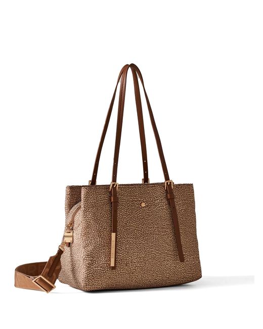 Borbonese Brown Shopping Bag