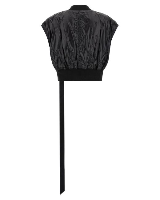 Rick Owens Black 'Tatlin Bomber' Vest