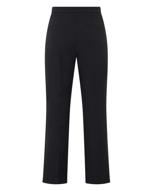 Elisabetta Franchi Blue Straight-Leg Trousers Polyester Straight