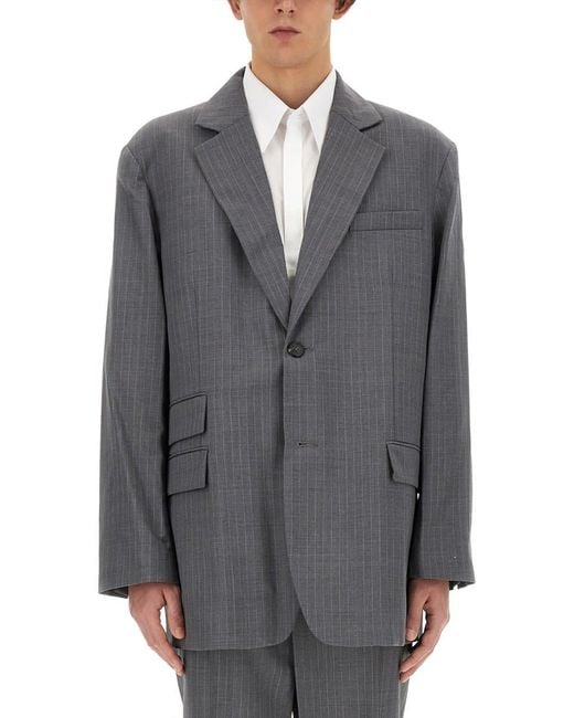 Helmut Lang Gray Wool Jacket for men
