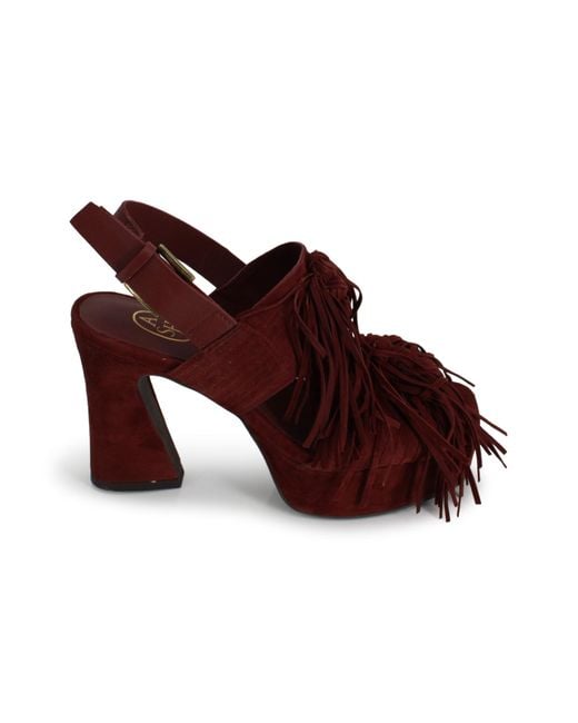 Ash Brown Oprah Suede Leather Sandals