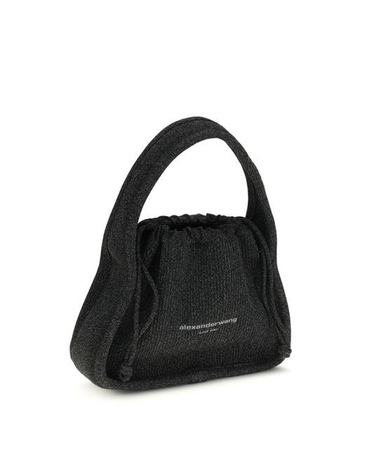 Alexander Wang Black Handbag Ryan Large Polyester Handbags