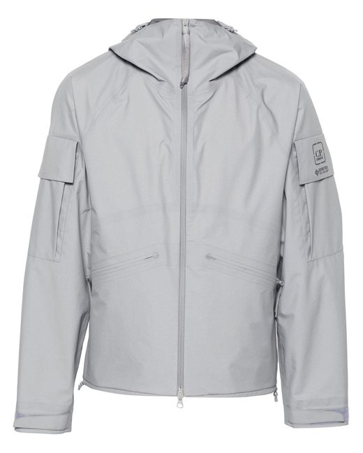 C P Company Gray Gore-tex 3l Infinium Hooded Jacket for men