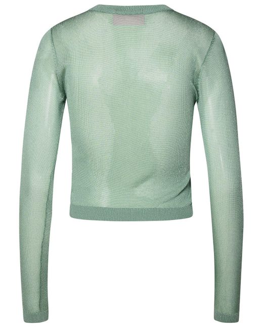 Chiara Ferragni Green Viscose Blend Sweater