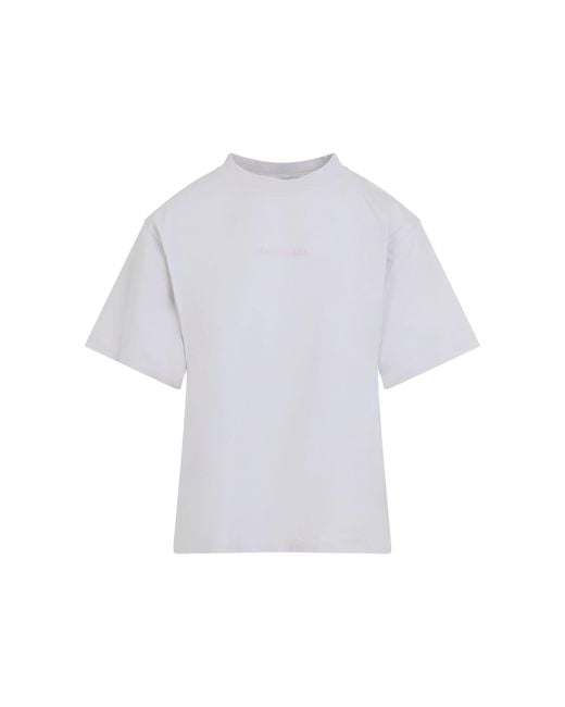 Balenciaga White Medium Fit T-Shirt