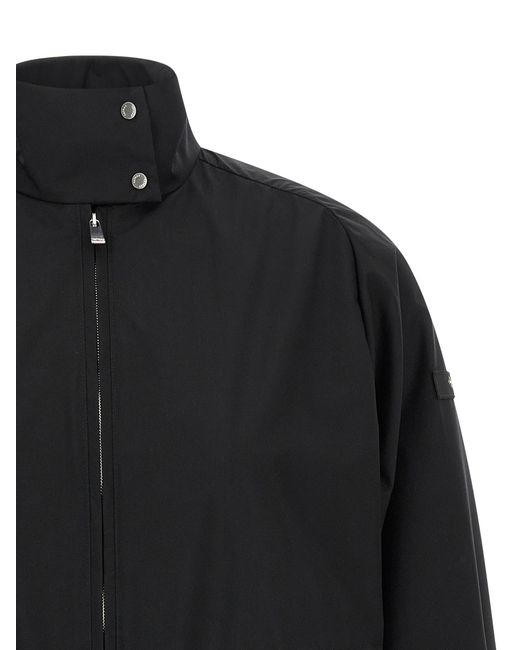 Tatras Black Veria Windbreaker Nylon Down Jacket, Parka, Casual Jackets