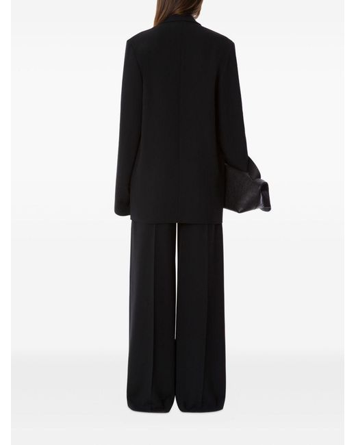 Alberta Ferretti Black Suit Viscose Dress