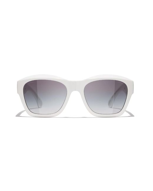 Chanel Gray Chic 6055B Sole Mini Sunglasses