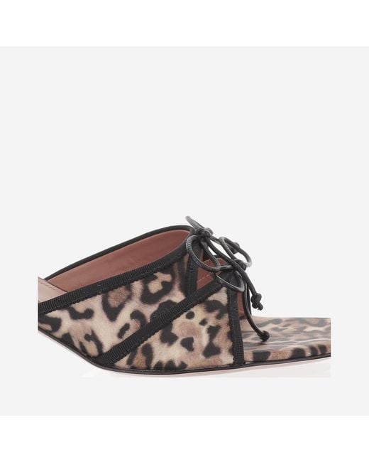 AMINA MUADDI Brown Sandals Eleonora Silk