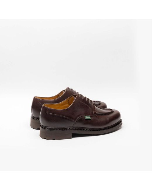 Paraboot Brown Chambord Tex Calf Derby Shoe for men