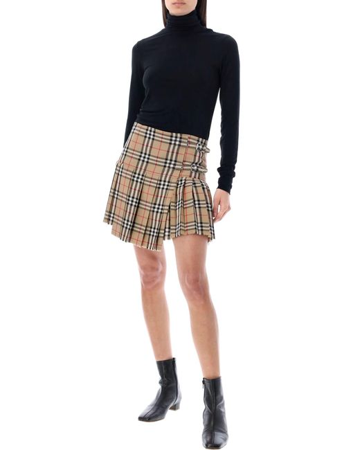 Burberry vintage check wool kilt clearance