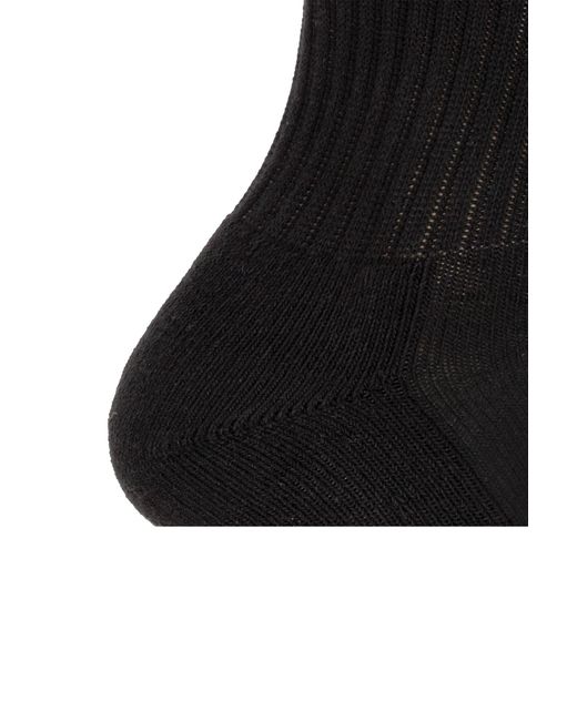 Rhude Black Socks With Logo for men