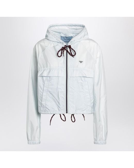 Prada Blue Crystal Renylon Jacket
