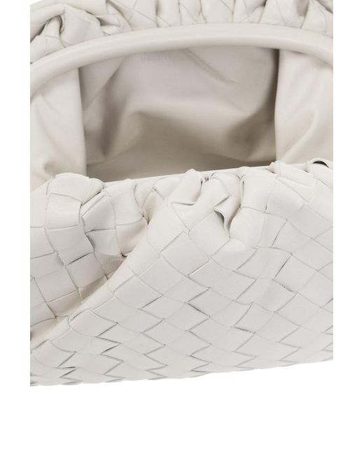 Bottega Veneta White Teen Intrecciato Clutch Bag