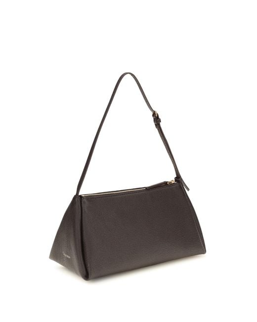 Calvin Klein Brown Handbag Aurelis Calf Leather Shoulder Bags